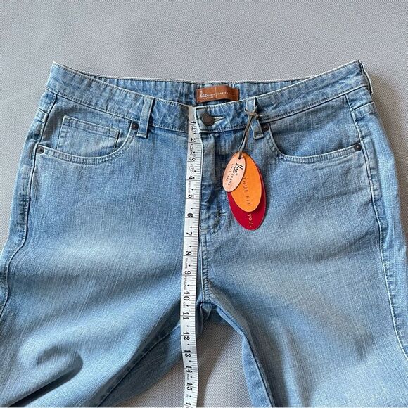 Y2k Lee One True Fit Lower Rise Light Wash Flare Jeans Jr Women’s Size 13/14 - Picture 10 of 11